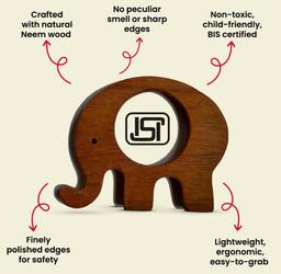 Wooden Elephant Lacing Toy