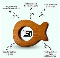 Wooden Fish Lacing Toy