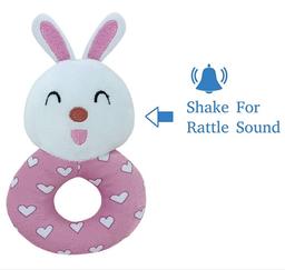 Soft Round Bunny Rattle