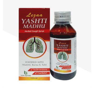 Lezaa Yashti Madhu Herbal Cough Syrup
