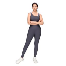 Ribbed Sports Bra and Leggings Set STY-32-C Grey