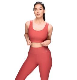 Ribbed Sports Bra and Leggings Set STY-32-C Coral