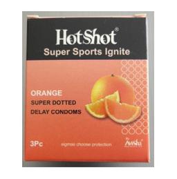 Super Dotted Orange Flavour Condom