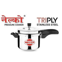 Tri Ply Stainless Steel Pressure Cooker