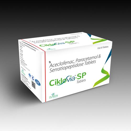 Ciklovia-SP (Aceclofenac + Paracetamol + Serratiopeptidase)