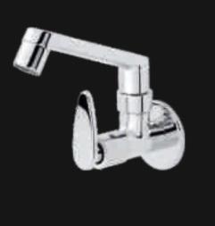 IDEA Sink Cock With Swivel Casted Spout - Wall Mounted