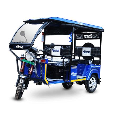 Super DLX MS Blue Electric Rickshaw