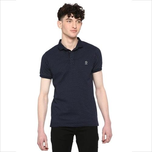 Integriti Navy Regular Fit T-Shirts For Men's