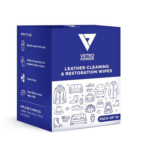 Vetro Power Leather Cleaning & Restoration Wipes Single Sachet pack of 10.jpg