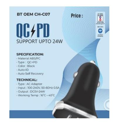 QCPD Support Upto 24W