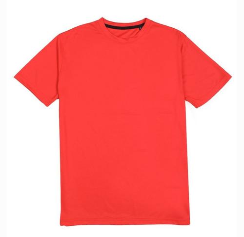 T- SHIRTS Round Neck Poly Frost Red