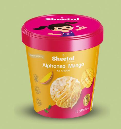 Alphonso Mango Ice Cream Tub