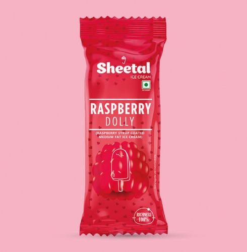 Raspberry Dolly (Raspberry Syrup Coated Medium Fat Ice Cream)